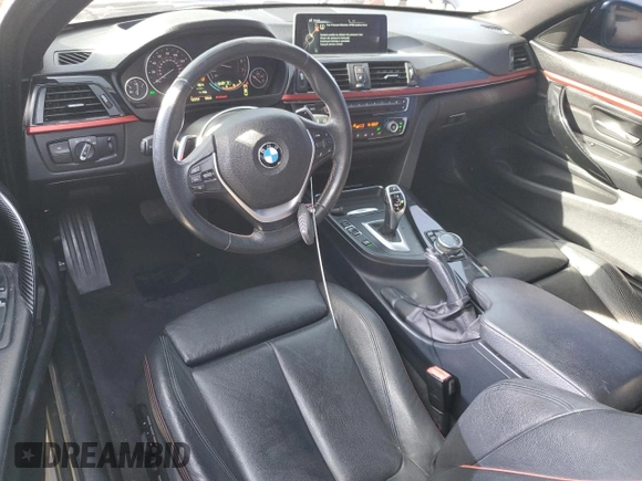 2014 BMW 4 Series 428i with VIN WBA3N7C50EF719927, listed as a Copart auction lot 86313054 with 123,727 mi miles and Salvage Title. Bid and sale history available at DreamBid. Image 8.