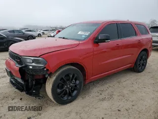 2021 Dodge Durango GT Plus with VIN 1C4RDHDG0MC544262, listed as a Copart auction lot 47238595 with 28,655 mi miles and Salvage Title. Bid and sale history available at DreamBid. Image 1.