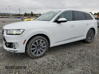 2017 Audi Q7 Premium Plus with VIN WA1LAAF78HD006664, listed as a Copart auction lot 55680185 with 116,227 mi miles and Salvage Title. Bid and sale history available at DreamBid. Image 1.
