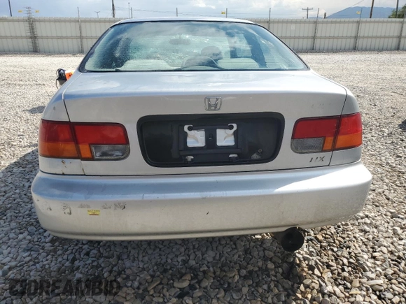 1998 Honda Civic HX with VIN 1HGEJ7123WL114255, listed as a Copart auction lot 66585544 with 251,047 mi miles and Clean Title. Bid and sale history available at carsss.com. Image 6.