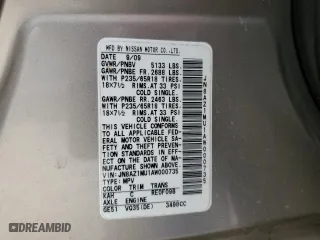 2010 Nissan Murano S with VIN JN8AZ1MU1AW000735, listed as a Copart auction lot 49690575 with 69,592 mi miles and Salvage Title. Bid and sale history available at carsss.com. Image 13.