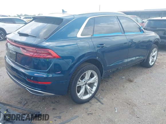 2021 Audi Q8 Prestige z VIN WA1CVBF11MD022043, wystawiony jako IAAI lot #41948487 z przebiegiem 35 738 mil mil oraz . Historia ofert i sprzedaży dostępna na DreamBid. Obrazek 4.