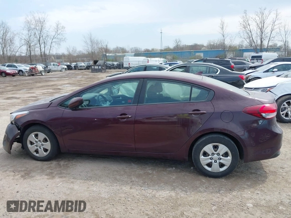 2017 Kia Forte LX with VIN 3KPFK4A76HE044840, listed as a IAAI auction lot 42057976 with 64,191 mi miles. Bid and sale history available at carsss.com. Image 15.