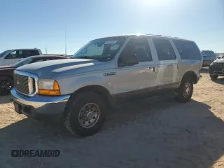 2001 Ford Excursion Special Serv with VIN 1FMNU40L91EC87589, listed as a Copart auction lot 81258524 with 146,493 mi miles and Salvage Title. Bid and sale history available at DreamBid. Image 1.
