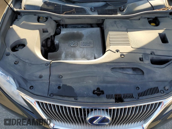 2010 Lexus RX 450h with VIN JTJBC1BA3A2017471, listed as a Copart auction lot 55138655 with 167,245 mi miles and Non repairable. Bid and sale history available at DreamBid. Image 12.