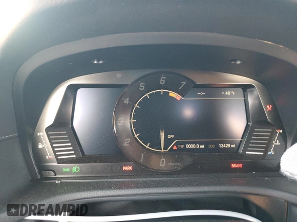 2022 Toyota Supra 3.0 with VIN WZ1DB0C08NW053820, listed as a Copart auction lot 41366175 with 13,429 mi miles and Salvage title. Bid and sale history available at DreamBid. Image 9.