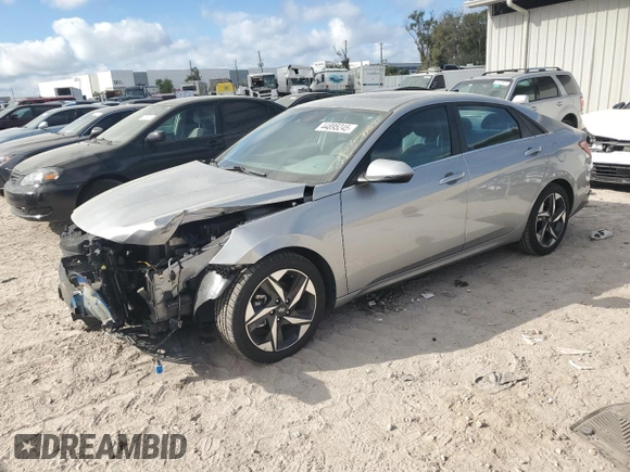2022 Hyundai Elantra SEL z VIN 5NPLN4AG9NH069250, wystawiony jako Copart lot #44895245 z przebiegiem 55 926 mil mil oraz Szkoda całkowita • Salvage title. Historia ofert i sprzedaży dostępna na DreamBid. Obrazek 1.
