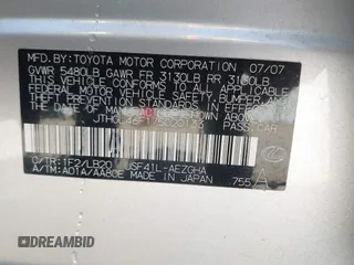 2007 Lexus LS 460 L с VIN JTHGL46F175020133, выставлен на аукционе IAAI как лот 41641173 с пробегом 179 107 миль миль и . История ставок и продаж доступна на DreamBid. Изображение 9.