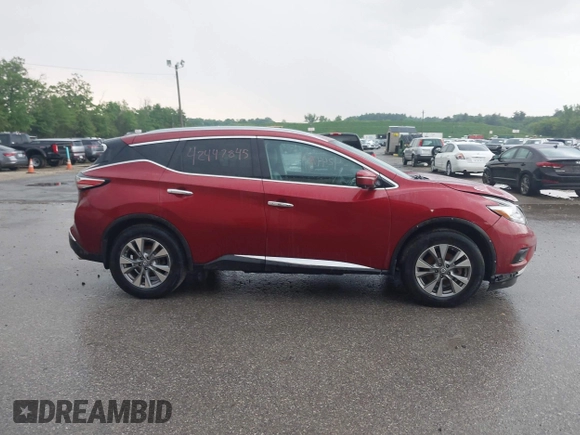 2015 Nissan Murano SL with VIN 5N1AZ2MH1FN269699, listed as a IAAI auction lot 42447845 with 211,764 mi miles and . Bid and sale history available at DreamBid. Image 14.