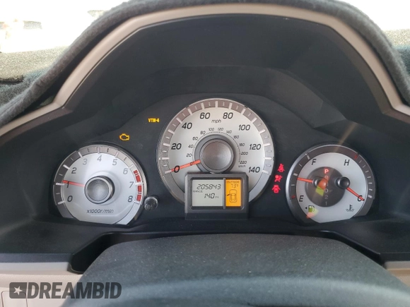 2012 Honda Pilot EX with VIN 5FNYF4H46CB026799, listed as a Copart auction lot 52144385 with 205,843 mi miles and Salvage Title. Bid and sale history available at DreamBid. Image 9.