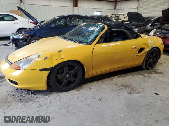 2002 Porsche Boxster z VIN WP0CA29832U621890, wystawiony jako Copart lot #88170475 z przebiegiem 156 954 mil mil oraz Szkoda całkowita • Salvage title. Historia ofert i sprzedaży dostępna na DreamBid. Obrazek 1.