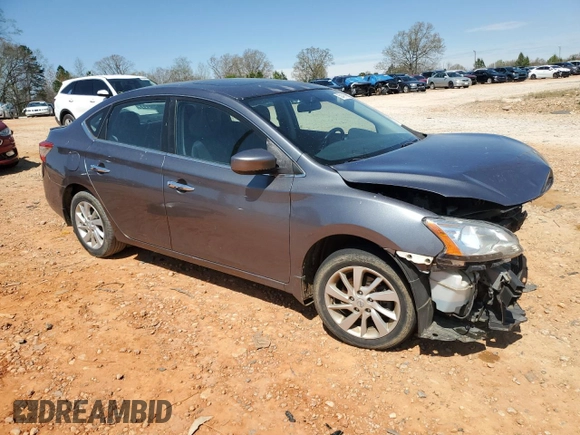2015 Nissan Sentra SV with VIN 3N1AB7AP8FY314919, listed as a Copart auction lot 50491565 with 142,558 mi miles and Salvage Title. Bid and sale history available at carsss.com. Image 4.