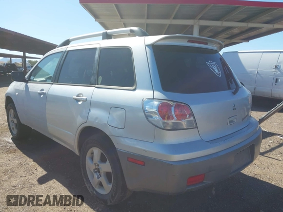 2003 Mitsubishi Outlander XLS with VIN JA4LX41G73U044032, listed as a IAAI auction lot 41794058 with 285,734 mi miles. Bid and sale history available at carsss.com. Image 3.
