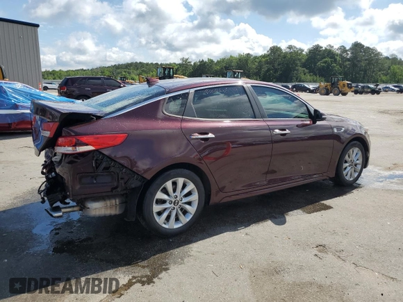 2018 Kia Optima LX with VIN 5XXGT4L32JG266820, listed as a Copart auction lot 56457175 with 89,960 mi miles and Salvage title. Bid and sale history available at DreamBid. Image 3.