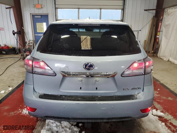 2011 Lexus RX 450h with VIN JTJZB1BA0B2404899, listed as a Copart auction lot 87731105 with NaN miles and Salvage Title. Bid and sale history available at carsss.com. Image 6.