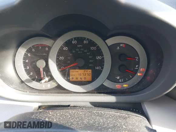 2008 Toyota RAV4 with VIN JTMBD33V686071430, listed as a IAAI auction lot 41627561 with 157,370 mi miles. Bid and sale history available at carsss.com. Image 7.