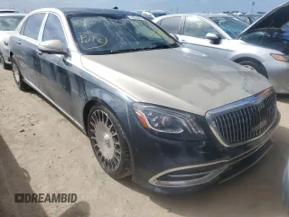 2020 Mercedes-Benz S-Class Maybach S 560 with VIN W1KUX8GB2LA555345, listed as a Copart auction lot 74053994 with 19,346 mi miles and Non Repairable. Bid and sale history available at carsss.com. Image 4.