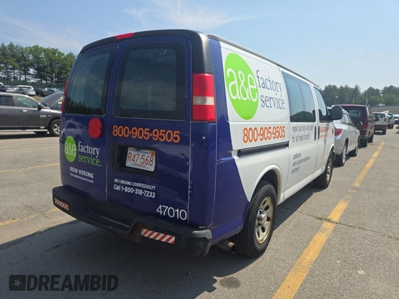 2014 Chevrolet Express Cargo z VIN 1GCSGAFXXE1162573, wystawiony jako IAAI lot #42547277 z przebiegiem 230 224 mil mil oraz . Historia ofert i sprzedaży dostępna na DreamBid. Obrazek 10.
