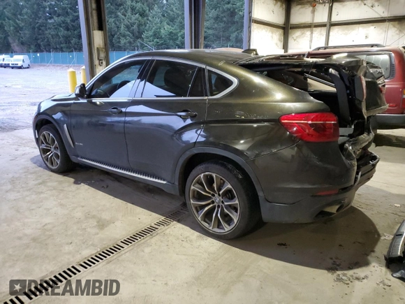 2015 BMW X6 xDrive35i with VIN 5UXKU2C52F0F95346, listed as a Copart auction lot 71660952 with 0 mi miles. Bid and sale history available at carsss.com. Image 2.