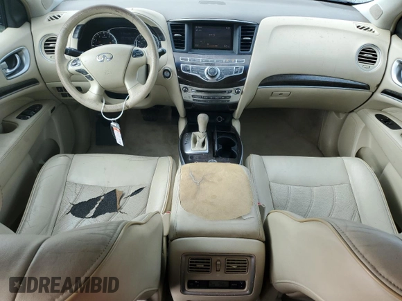 2014 Infiniti QX60 with VIN 5N1AL0MN7EC502748, listed as a Copart auction lot 61034955 with 174,278 mi miles and Salvage title. Bid and sale history available at DreamBid. Image 8.