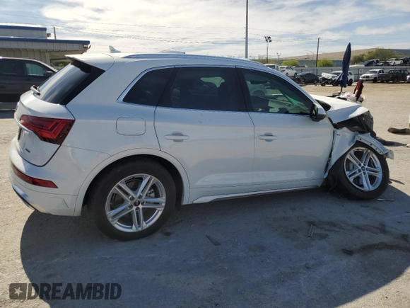 2024 Audi Q5 S line Premium Plus with VIN WA1E2AFY7R2069394, listed as a Copart auction lot 58247535 with 25,433 mi miles and Salvage title. Bid and sale history available at DreamBid. Image 3.