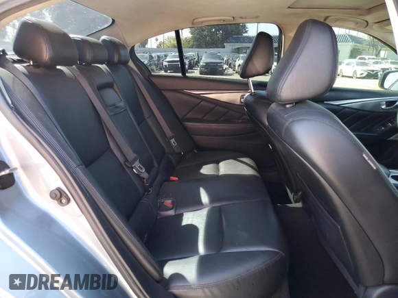 2017 Infiniti Q50 3.0t Premium with VIN JN1EV7AP7HM736808, listed as a Copart auction lot 49409185 with 135,802 mi miles and Salvage Title. Bid and sale history available at carsss.com. Image 10.