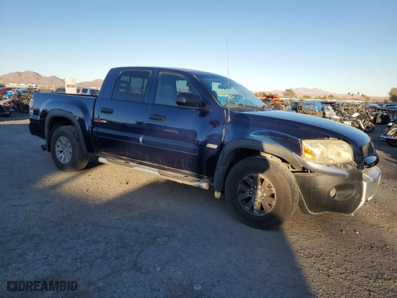 2006 Mitsubishi Raider Duro Cross with VIN 1Z7HC38K26S578751, listed as a Copart auction lot 46173615 with 107371 miles and Salvage Title. Bid and sale history available at carsss.com. Image 4.