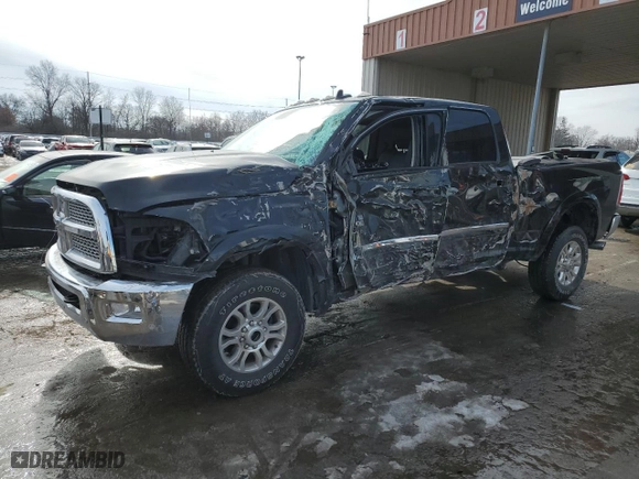 2018 Ram 2500 Laramie with VIN 3C6UR5FJ3JG427584, listed as a Copart auction lot 46673455 with 25,436 mi miles and Non Repairable. Bid and sale history available at carsss.com. Image 1.