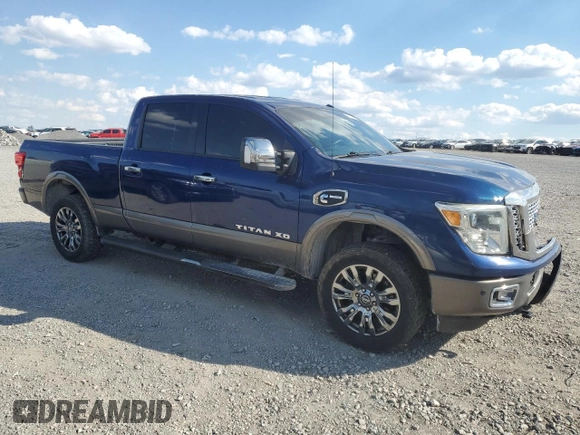 2016 Nissan Titan SV with VIN 1N6BA1F25GN508642, listed as a Copart auction lot 50738195 with 109,527 mi miles and Salvage title. Bid and sale history available at DreamBid. Image 4.