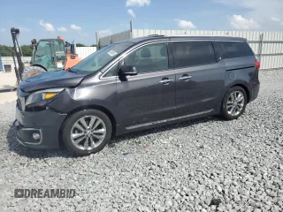 2017 Kia Sedona SX-L with VIN KNDME5C12H6278055, listed as a Copart auction lot 52092425 with 140,041 mi miles and Salvage Title. Bid and sale history available at carsss.com. Image 1.