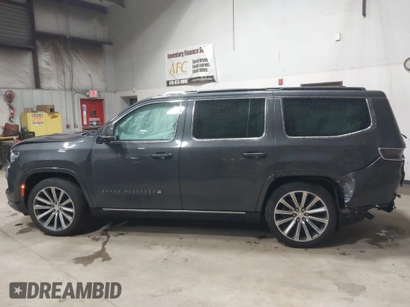 2022 Jeep Grand Wagoneer Series I with VIN 1C4SJVEJ2NS113397, listed as a IAAI auction lot 41943632 with 21,255 mi miles and . Bid and sale history available at DreamBid. Image 14.