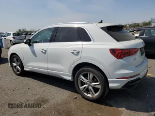 2020 Audi Q3 S line Premium Plus with VIN WA1EECF36L1030607, listed as a Copart auction lot 54425725 with 45,796 mi miles and Salvage Title. Bid and sale history available at carsss.com. Image 2.