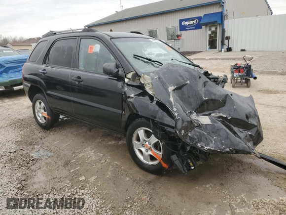 2007 Kia Sportage LX with VIN KNDJF724377305103, listed as a Copart auction lot 48346355 with 118,830 mi miles and Non Repairable. Bid and sale history available at carsss.com. Image 4.