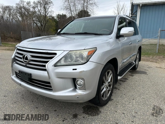 2013 Lexus LX 570 with VIN JTJHY7AX9D4100920, listed as a Copart auction lot 54273215 with 229,058 mi miles and Clean Title. Bid and sale history available at DreamBid. Image 2.