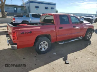 2006 Dodge Dakota SLT with VIN 1D7HW48N76S715000, listed as a Copart auction lot 87466974 with 155,484 mi miles and Salvage Title. Bid and sale history available at DreamBid. Image 3.
