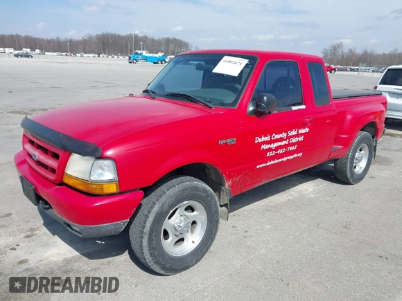 2000 Ford Ranger XLT with VIN 1FTZR15X2YTA05333, listed as a IAAI auction lot 41801671 with 122,571 mi miles and . Bid and sale history available at DreamBid. Image 2.