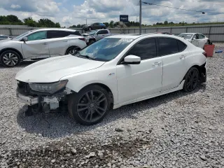 2018 Acura TLX w/A-SPEC Pkg with VIN 19UUB2F69JA012003, listed as a Copart auction lot 60545205 with 142,631 mi miles and Salvage title. Bid and sale history available at DreamBid. Image 1.
