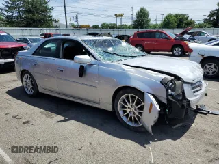 2007 Cadillac CTS with VIN 1G6DP577X70102092, listed as a Copart auction lot 57217714 with 0 mi miles and Salvage Title. Bid and sale history available at carsss.com. Image 4.