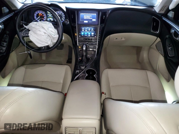 2017 Infiniti Q50 Premium with VIN JN1EV7AP9HM735109, listed as a Copart auction lot 51840745 with 95,507 mi miles and Salvage Title. Bid and sale history available at DreamBid. Image 8.