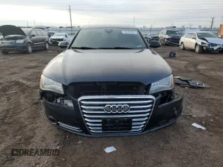 2012 Audi A8 with VIN WAURVAFD0CN025493, listed as a Copart auction lot 86454994 with 142,779 mi miles and Salvage Title. Bid and sale history available at DreamBid. Image 5.