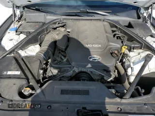 2015 Hyundai Genesis 3.8L with VIN KMHGN4JEXFU073049, listed as a Copart auction lot 68503014 with 113,609 mi miles and Salvage Title. Bid and sale history available at carsss.com. Image 12.