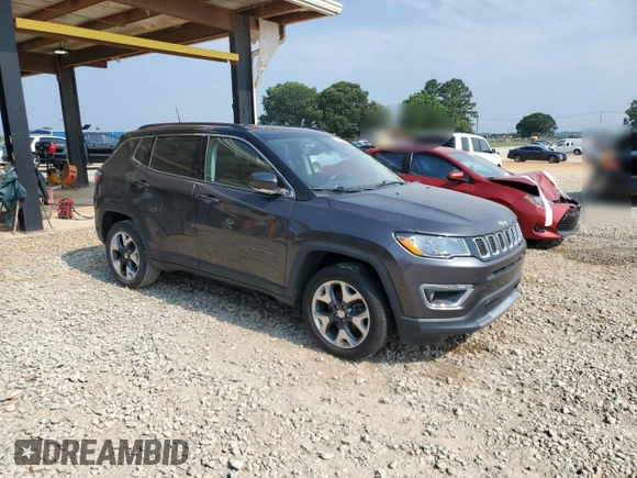 2019 Jeep Compass Limited z VIN 3C4NJDCB5KT827537, wystawiony jako Copart lot #59632135 z przebiegiem 42 063 mil mil oraz Szkoda całkowita • Salvage title. Historia ofert i sprzedaży dostępna na DreamBid. Obrazek 4.