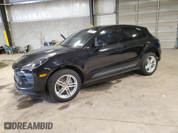 2024 Porsche Macan with VIN WP1AA2A56RLB00993, listed as a Copart auction lot 58387615 with 25,932 mi miles and Salvage title. Bid and sale history available at DreamBid. Image 1.