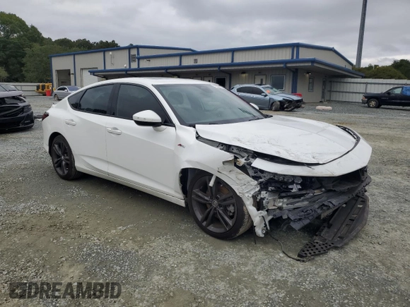 2023 Acura Integra w/A-Spec Package with VIN 19UDE4H34PA008438, listed as a Copart auction lot 72038714 with 16,410 mi miles and Salvage Title. Bid and sale history available at carsss.com. Image 4.