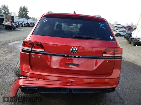 2023 Volkswagen Atlas SEL R-Line Black z VIN 1V2SR2CA4PC511555, wystawiony jako Copart lot #89160035 z przebiegiem Nie podano mil oraz Szkoda całkowita • Salvage title. Historia ofert i sprzedaży dostępna na DreamBid. Obrazek 6.