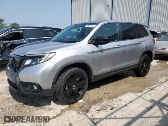 2019 Honda Passport Sport with VIN 5FNYF8H2XKB016880, listed as a Copart auction lot 58046475 with 73,615 mi miles and Salvage title. Bid and sale history available at DreamBid. Image 1.