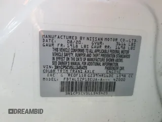 2020 Nissan Kicks SV z VIN 3N1CP5CV5LL545425, wystawiony jako Copart lot #52354285 z przebiegiem 52 245 mil mil oraz Szkoda całkowita • Salvage title. Historia ofert i sprzedaży dostępna na DreamBid. Obrazek 15.