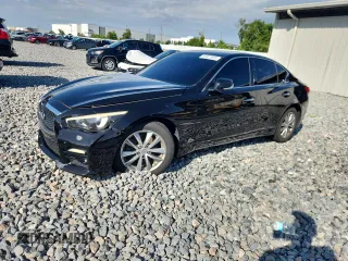 2015 Infiniti Q50 Sport with VIN JN1BV7AR4FM408165, listed as a Copart auction lot 61027935 with 154,572 mi miles and Salvage title. Bid and sale history available at DreamBid. Image 1.