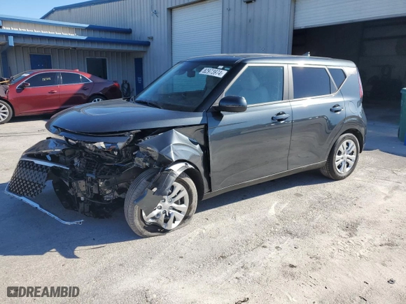 2025 Kia Soul LX with VIN KNDJ23AUXS7252110, listed as a Copart auction lot 82973974 with 255 mi miles and Non Repairable. Bid and sale history available at carsss.com. Image 1.