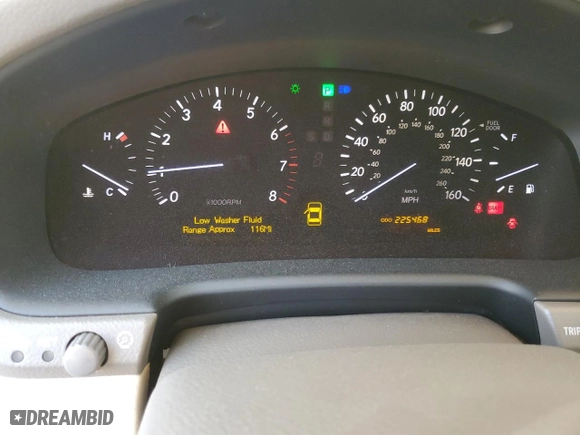 2005 Lexus LS 430 with VIN JTHBN36F255019469, listed as a Copart auction lot 84561244 with 225,468 mi miles and Salvage Title. Bid and sale history available at carsss.com. Image 9.